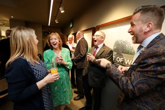 Martin Sanderson working the room at a private event